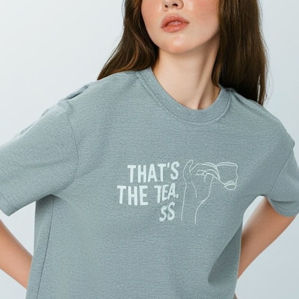 Graphic Tee That's The Tea Sis Funny Slogan T-Shirt Short Sleeve
